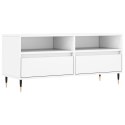 Szafka pod TV, biała, 100x34,5x44,5 cm, materiał drewnopochodny Lumarko!