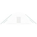 VidaXL Szklarnia ze stalową ramą, biała, 12 m², 6x2x2,85 m
