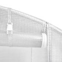 VidaXL Szklarnia ze stalową ramą, biała, 6 m², 3x2x2 m