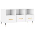 Szafka pod TV, biała, 102x36x50 cm, materiał drewnopochodny Lumarko!