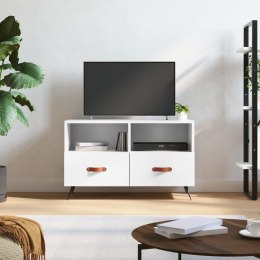 VidaXL Szafka pod TV, biała, 80x36x50 cm, materiał drewnopochodny