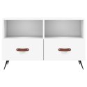 VidaXL Szafka pod TV, biała, 80x36x50 cm, materiał drewnopochodny