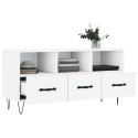 Szafka pod TV, biała, 102x36x50 cm, materiał drewnopochodny Lumarko!
