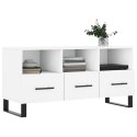 Szafka pod TV, biała, 102x36x50 cm, materiał drewnopochodny Lumarko!