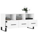 Szafka pod TV, biała, 102x36x50 cm, materiał drewnopochodny Lumarko!