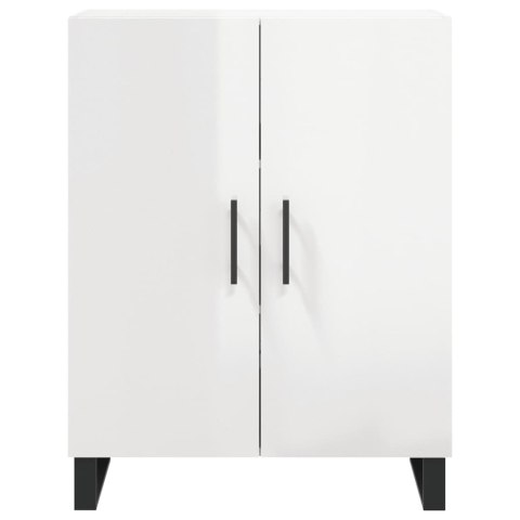 VidaXL Szafka, biała, połysk, 69,5x34x90 cm, materiał drewnopochodny