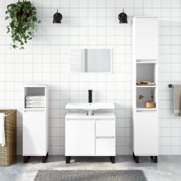 VidaXL Szafka łazienkowa, biała, 65x33x60 cm, materiał drewnopochodny