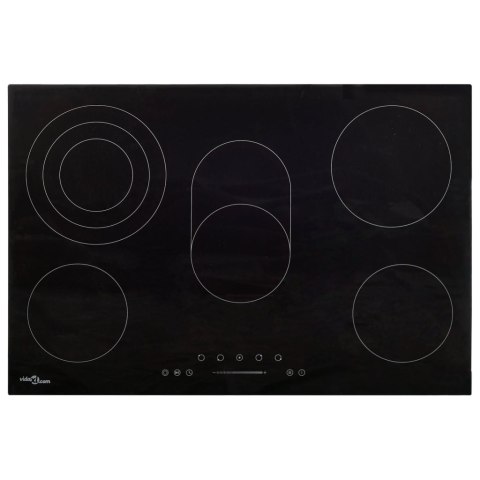 VidaXL Płyta ceramiczna z 5 palnikami, dotykowa, 90 cm, 8500 W