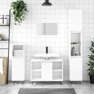 Szafka łazienkowa, biała z połyskiem, 80x33x60 cm Lumarko!
