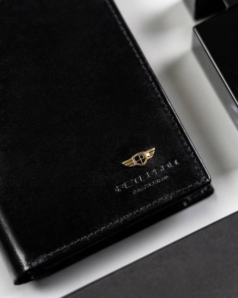 Portfel Męski Skórzany Ptn 22310-vt Black Lumarko!