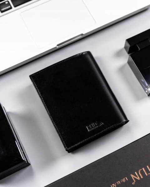 Portfel Męski Skórzany Ptn 22310-vt Black Lumarko!