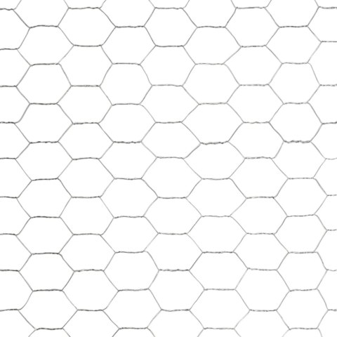 VidaXL Ogrodzenie z siatki, stal galwanizowana, 25x1,5 m, srebrne