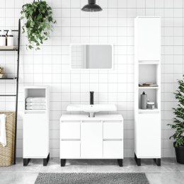Szafka łazienkowa, biała, 30x30x100 cm, materiał drewnopochodny Lumarko!