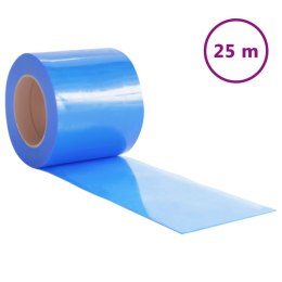 VidaXL Kurtyna paskowa, niebieska, 200 mm x 1,6 mm, 25 m, PVC