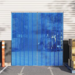 VidaXL Kurtyna paskowa, niebieska, 300 mm x 2,6 mm, 10 m, PVC