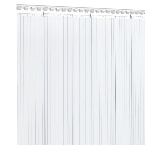 VidaXL Kurtyna paskowa, przezroczysta, 200 mm x 1,6 mm, 50 m, PVC