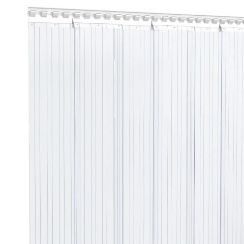 VidaXL Kurtyna paskowa, przezroczysta, 300 mm x 2,6 mm, 25 m, PVC