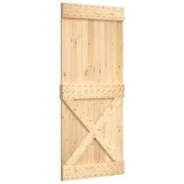 Drzwi, 95x210 cm, lite drewno sosnowe Lumarko!