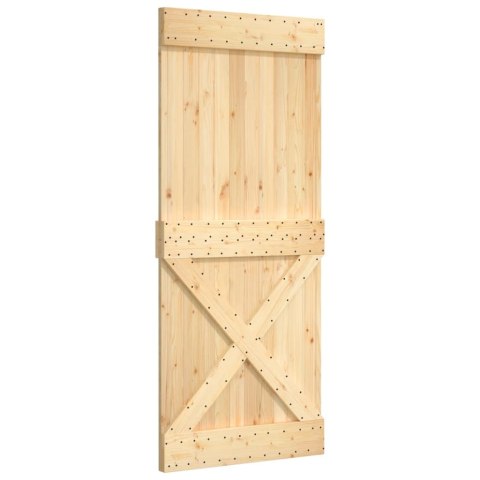 VidaXL Drzwi, 95x210 cm, lite drewno sosnowe