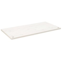 Blat biurka, biały, 100x50x2,5 cm, lite drewno sosnowe Lumarko!