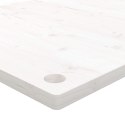 Blat biurka, biały, 100x50x2,5 cm, lite drewno sosnowe Lumarko!