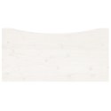 VidaXL Blat biurka, biały, 110x55x2,5 cm, lite drewno sosnowe