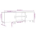 VidaXL Szafka pod TV, biała, 150x30x50 cm, materiał drewnopochodny