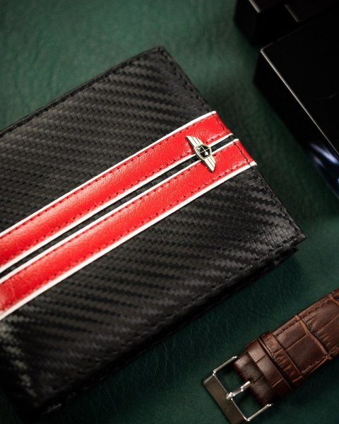 Sportowy portfel męski ze skóry naturalnej — Peterson Lumarko!