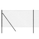 VidaXL Ogrodzenie z siatki, antracytowe, 1,1x10 m