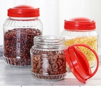 BASIC KITCHEN Słój 3,1L z uchwytem 15xh26,5cm Lumarko!