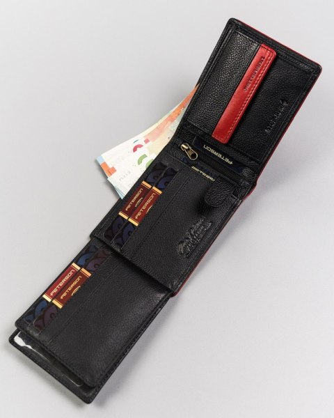 Skórzany, Ażurowy Portfel Męski Lumarko!