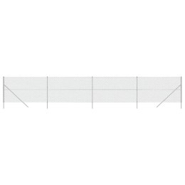 VidaXL Ogrodzenie z siatki, srebrne, 2x10 m