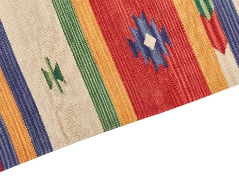 Dywan bawełniany kilim 80 x 150 cm wielokolorowy ALAPARS