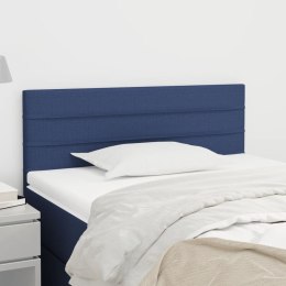 VidaXL Zagłówek do łóżka, niebieski, 90x5x78/88 cm, tkanina