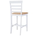 Zestaw białych, drewnianych mebli barowych: stół i 4 krzesła Lumarko!