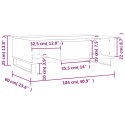VidaXL Stolik kawowy, biały, 104x60x35 cm, materiał drewnopochodny