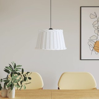 Klosz do lampy wiszącej, biały, Ø45x28 cm, wiklina Lumarko!