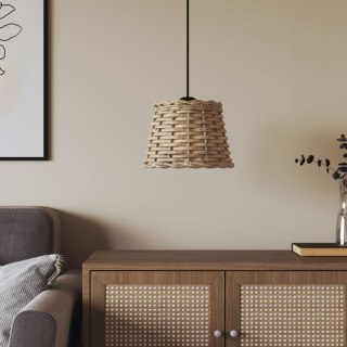 Klosz do lampy wiszącej, brązowy, Ø20x15 cm, wiklina Lumarko!