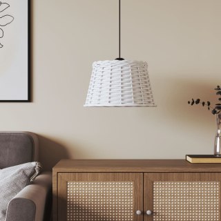 Klosz lampy wiszącej, biały, Ø38x23 cm, wiklina Lumarko!
