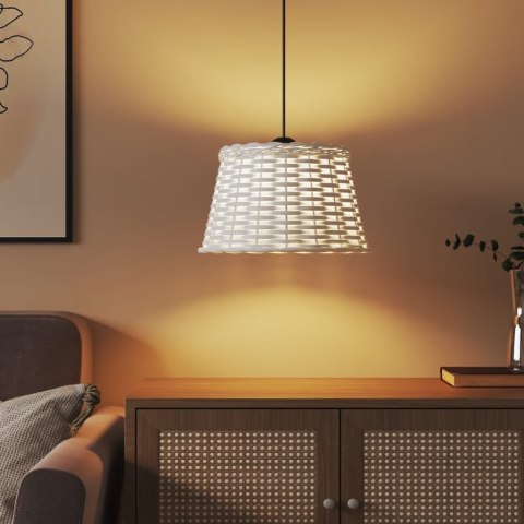 Klosz lampy wiszącej, biały, Ø38x23 cm, wiklina Lumarko!