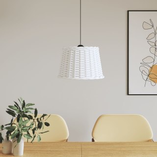 Klosz lampy wiszącej, biały, Ø40x26 cm, wiklina Lumarko!