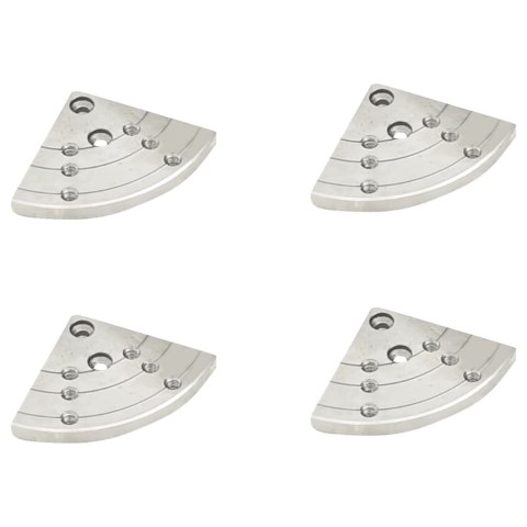 VidaXL Samocentrujący uchwyt tokarski, zestaw, 3,75 cala, stal