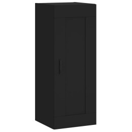 VidaXL Szafka wisząca, czarna, 34,5x34x90 cm, materiał drewnopochodny