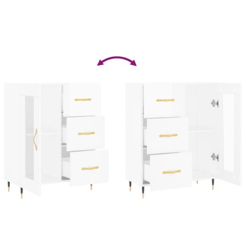 Szafka, biała, połysk, 69,5x34x90 cm, materiał drewnopochodny Lumarko!