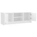VidaXL Szafka pod TV, biała, 102x30x37,5 cm, materiał drewnopochodny