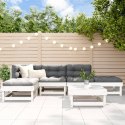 VidaXL 6-cz. zestaw wypoczynkowy do ogrodu z poduszkami, biały, drewno