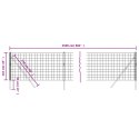 VidaXL Ogrodzenie z siatki drucianej, antracytowe, 1,1x25 m