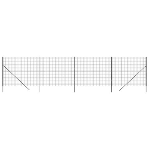 Ogrodzenie z siatki drucianej, antracytowe, 1,8x10 m Lumarko!