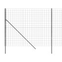 VidaXL Ogrodzenie z siatki drucianej, antracytowe, 2,2x25 m