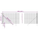 VidaXL Ogrodzenie z siatki drucianej, antracytowe, 2,2x25 m